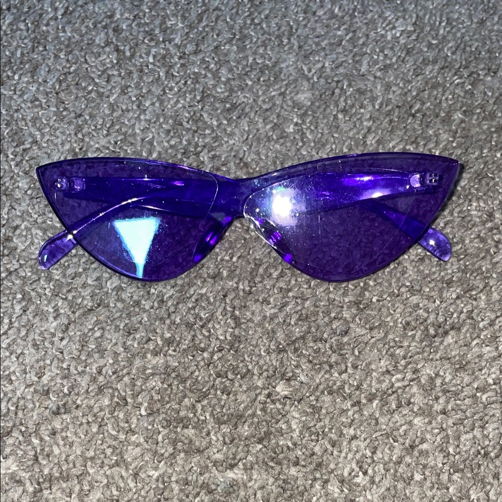 Purple Cat-Eye Sunglasses